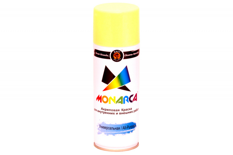 Краска универсальная аэрозольная акриловая Eastbrand Monarca RAL 1015 светлая слоновая кость 520 мл.