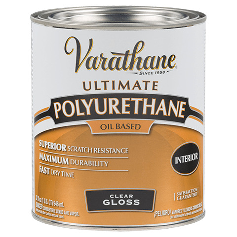 Лак для внутренних работ уретан-алкидный органорастворимый Varathane Premium Polyurethane глянцевый 0,946 л.