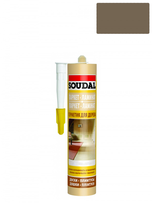 Герметик акриловый паркетный Soudal дуб 280 мл.