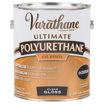 Лак для внутренних работ уретан-алкидный органорастворимый Varathane Premium Polyurethane глянцевый 3,78 л.