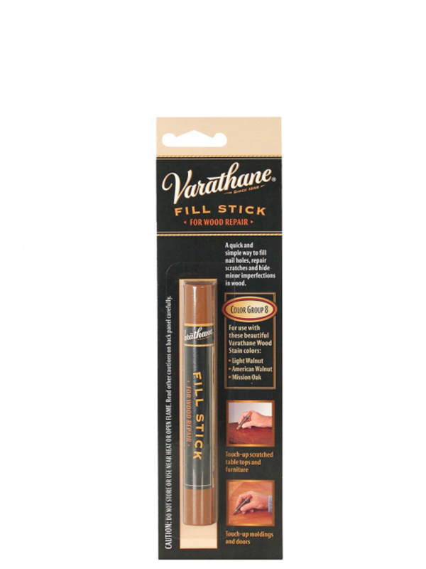 Карандаш заполняющий восковый Varathane Fill Stick №8 светлый орех, американский орех, посольский дуб 16 г.