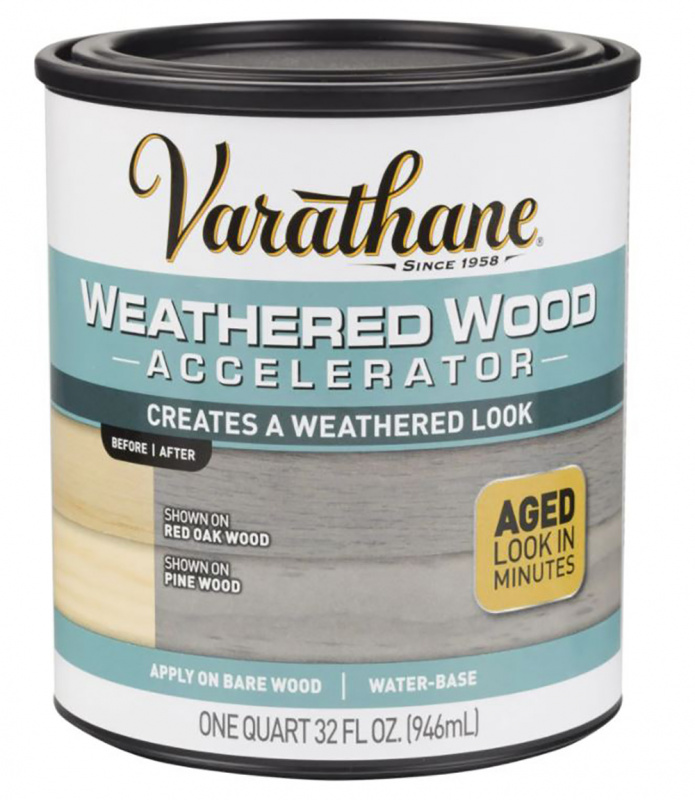 Состав для искусственного состаривания древесины Varathane Weathered Wood Accelerator 0,946 л.