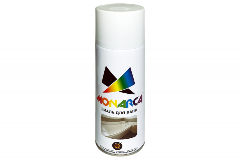 Эмаль для ванн аэрозольная Eastbrand Monarca глянцевая белый 520 мл.