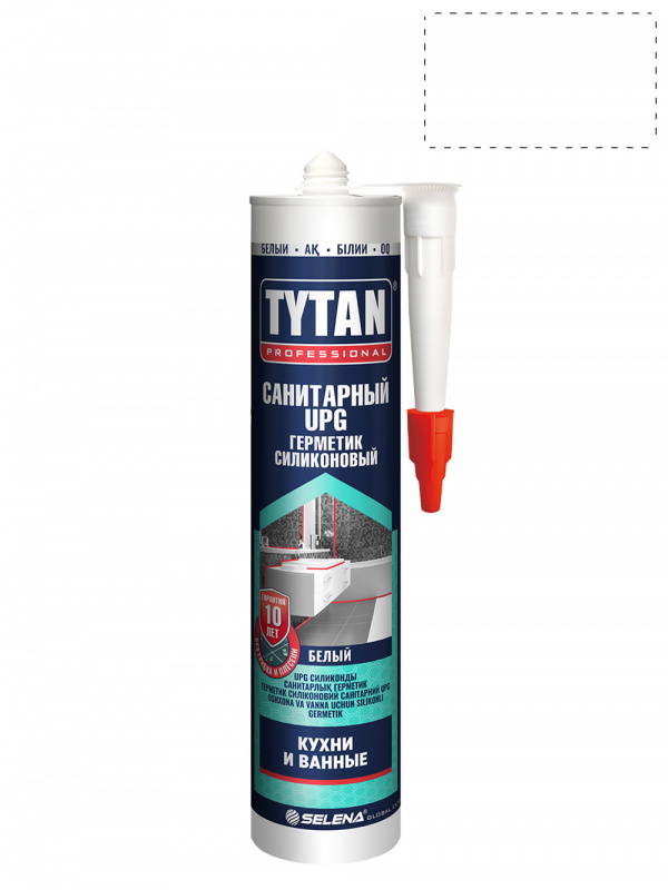 Герметик силиконовый санитарный Tytan Professional UPG белый 280 мл.