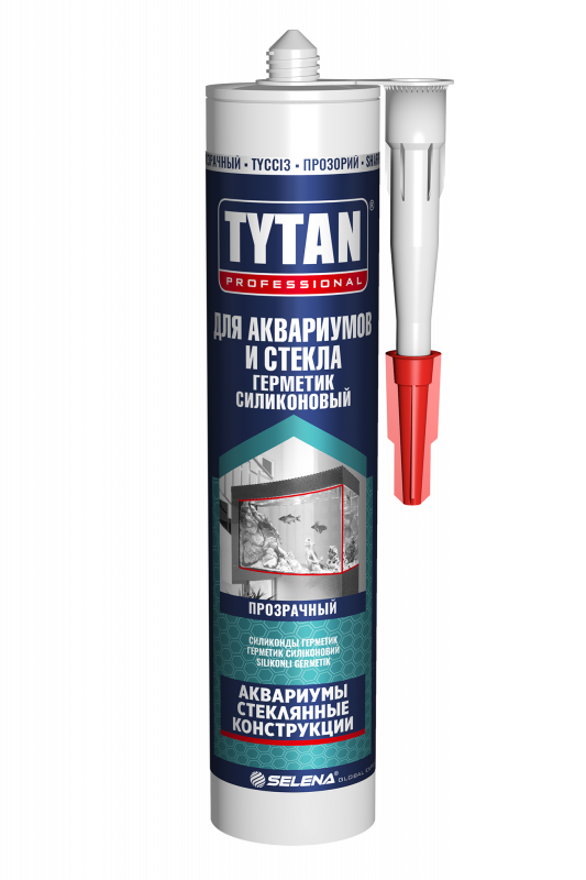 Герметик Силиконовый для Аквариумов и Стекла Tytan Professional бесцветный 280 мл