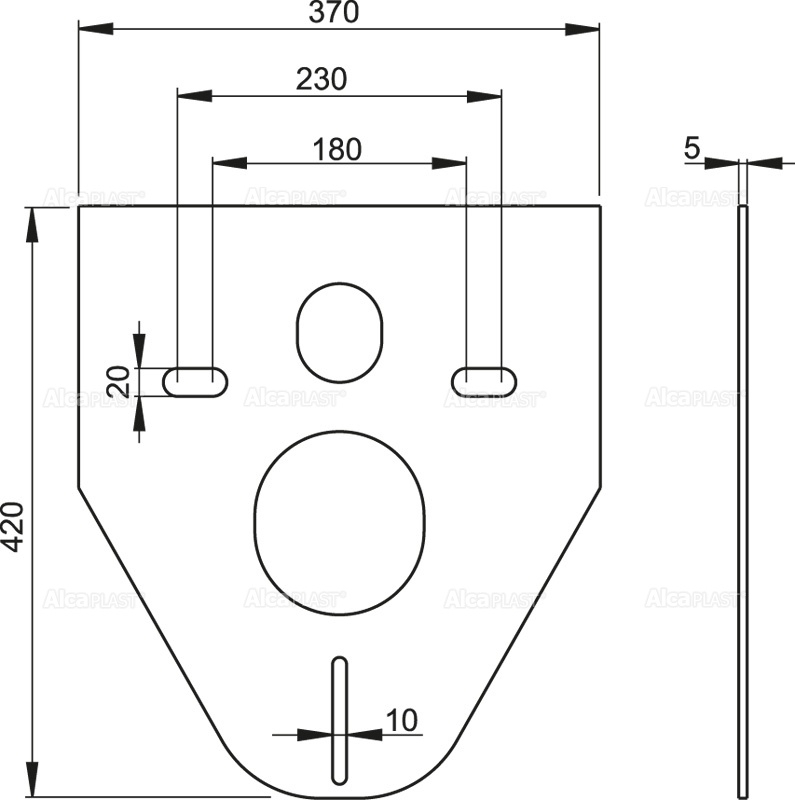 Звукоизоляционная пластина AlcaPlast M91