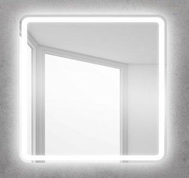 Зеркало для ванной комнаты Belbagno SPC-MAR-800-800-LED-TCH, 80 см, с сенсорным выключателем