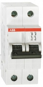 Автоматический выключатель SH202L 2P 63А (С) 4,5kA ABB