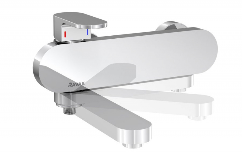 Смеситель для ванны Ravak Chrome CR 022.00\150, X070042 хром, левый излив