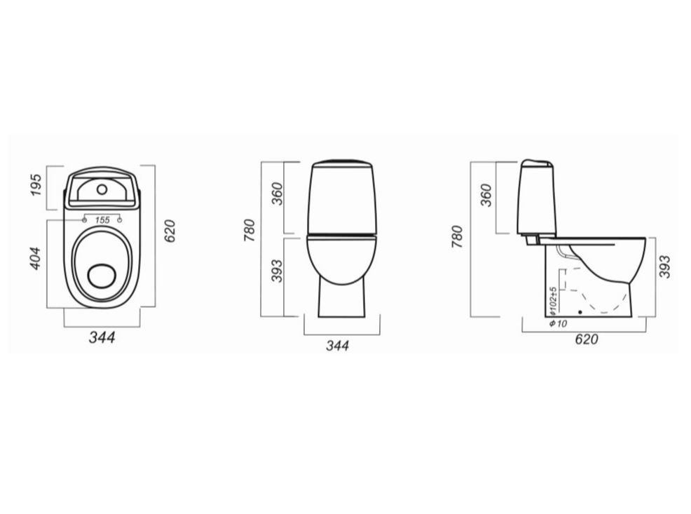 Унитаз напольный Sanita Luxe Best BSTSLCC04020522, белый, с микролифтом, быстросъём