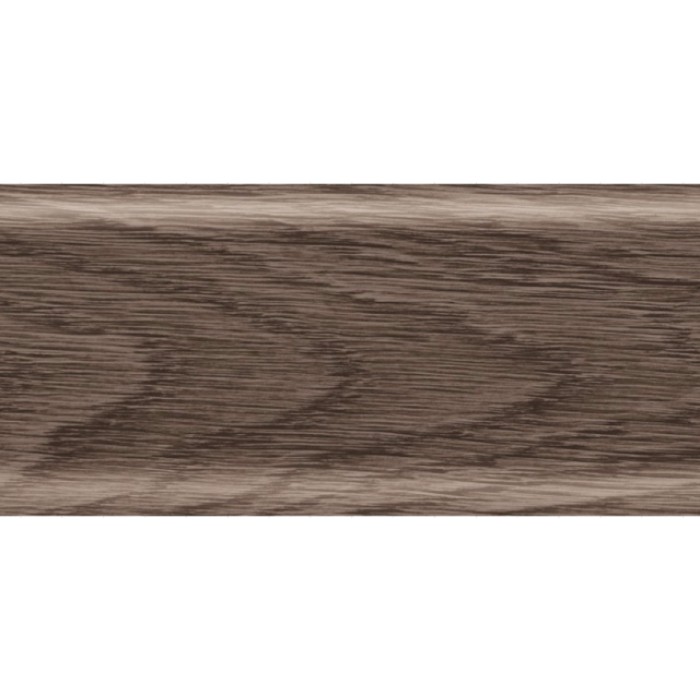 Плинтус напольный ПВХ с кабель-каналом Рико Лео 122 Дуб мореный