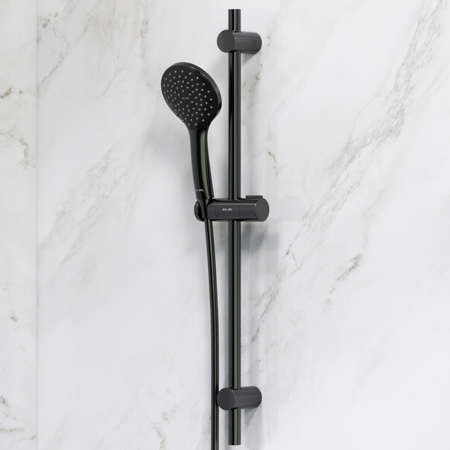 Душевая стойка AM.PM Gem F0190022 чёрная, с ручным душем 1 режим
