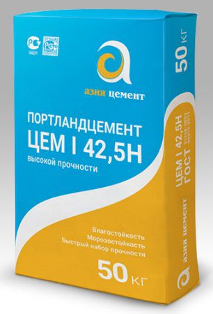 Смесь цементная Азия Цемент Портландцемент М-500 ЦЕМ I 42 5Б 50 кг.